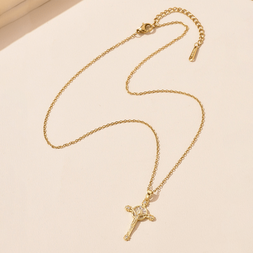 Christianartworkshop Gesù Croce Crocifisso Collana Fede Cristiana - image 3