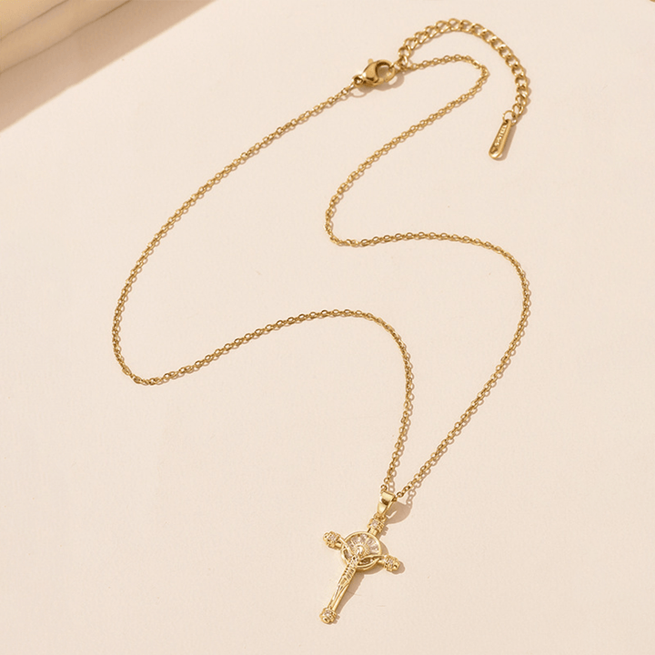 Christianartworkshop Gesù Croce Crocifisso Collana Fede Cristiana - image 3