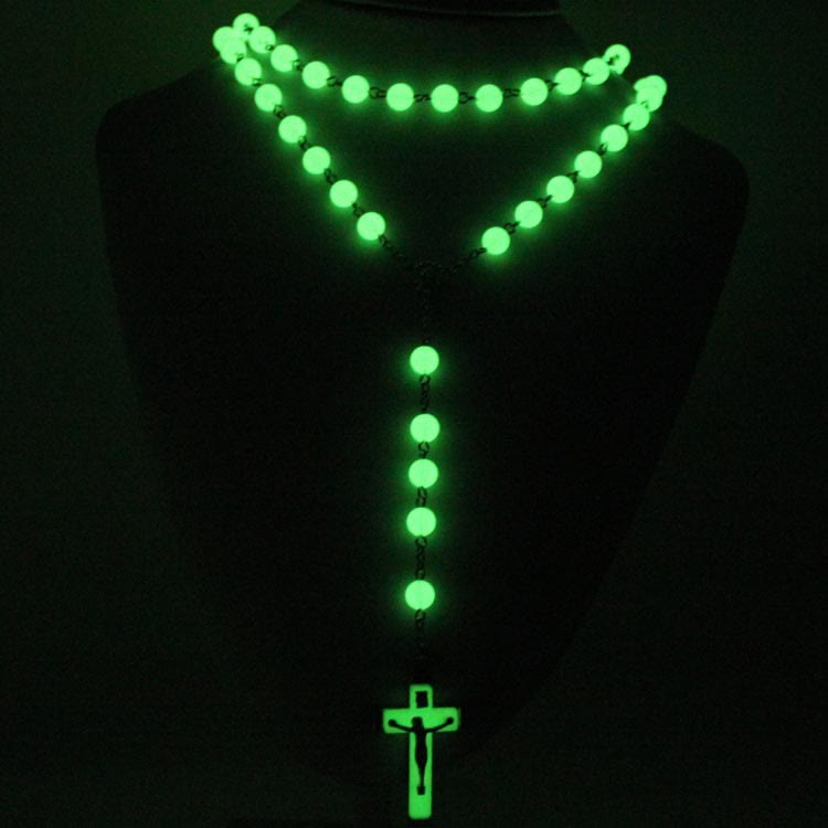 Rosario crocifisso luminoso che brilla al buio - image 1