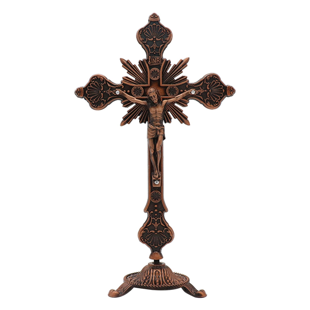Decorazione ornamentale del crocifisso in piedi del Signore Gesù Cristo - Rosso - image 4