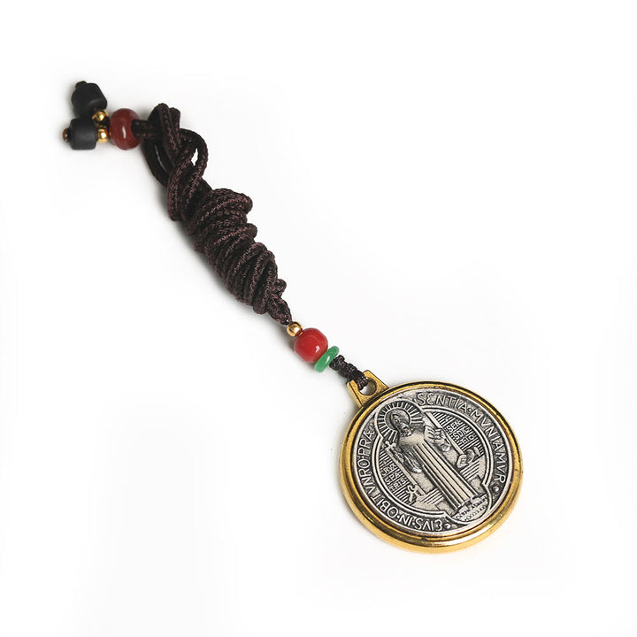Christianartworkshop Collana classica con medaglione di San Benedetto e amuleto - image 4