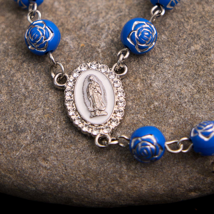 Bracciale rosario con croce della Madonna di Guadalupe - image 5