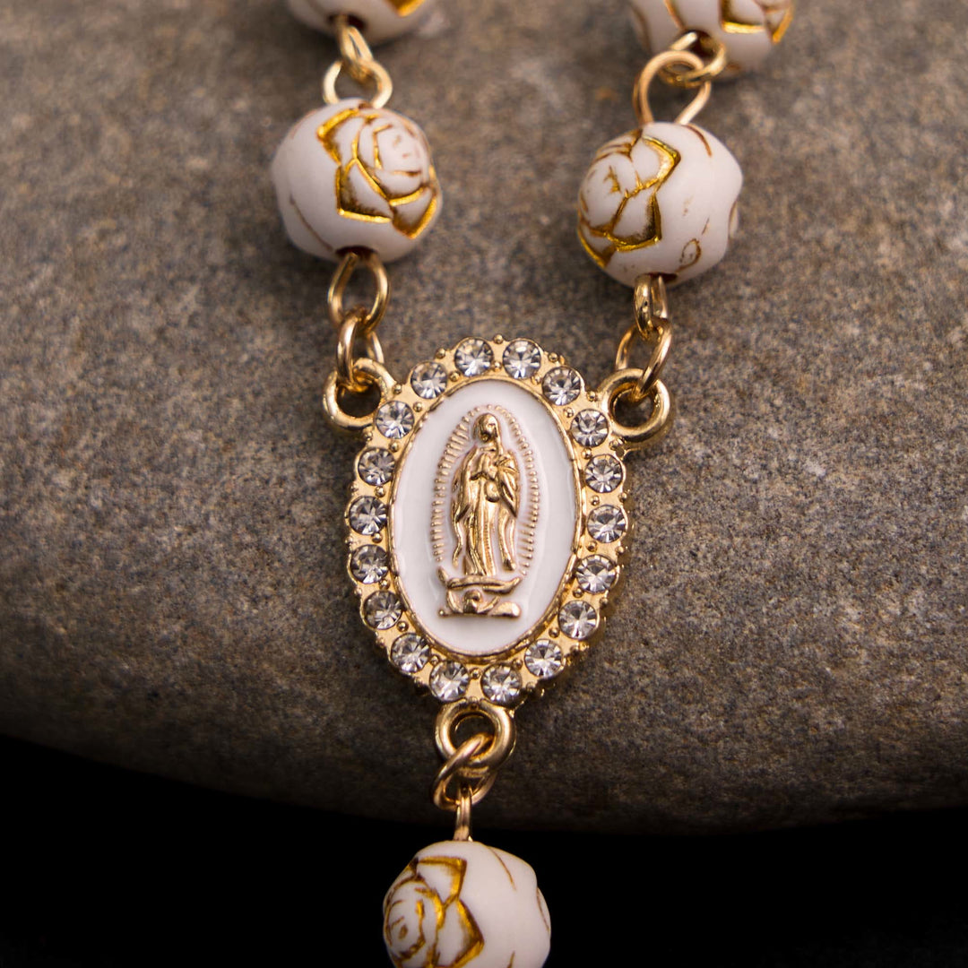 Bracciale rosario con croce della Madonna di Guadalupe - image 2