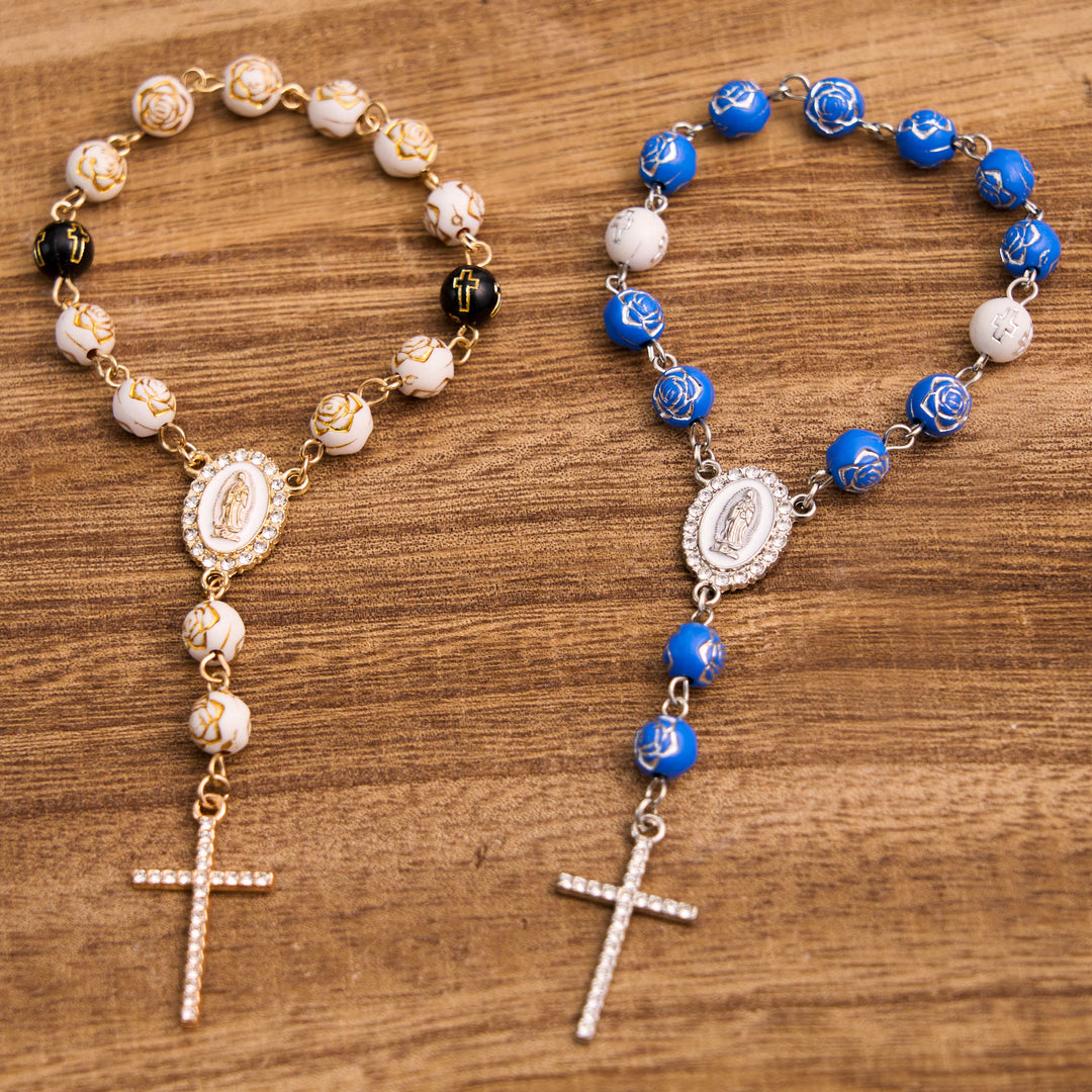 Bracciale rosario con croce della Madonna di Guadalupe - image 7