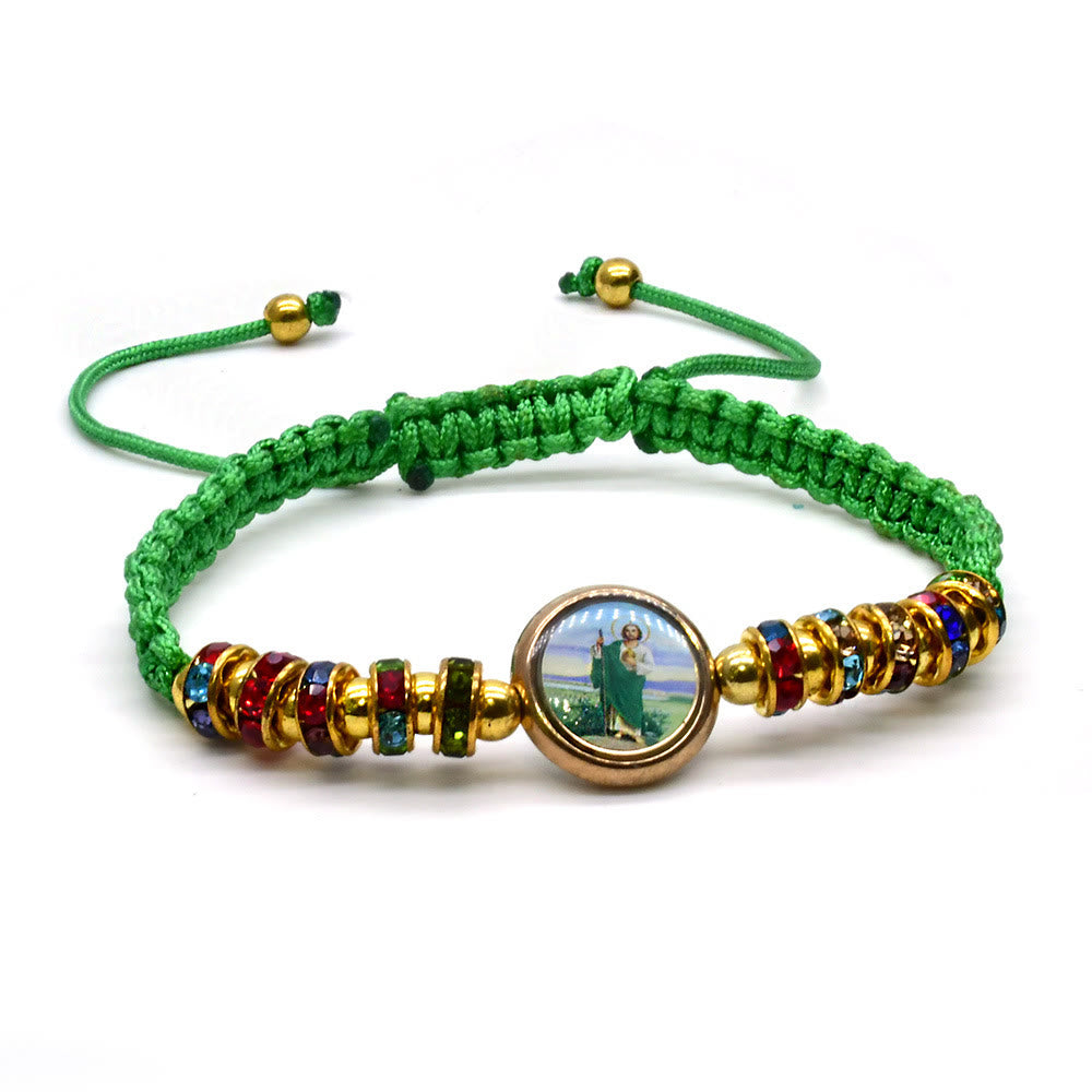 Braccialetto regolabile in corda verde St. Jude Christianartworkshop - Verde - image 0