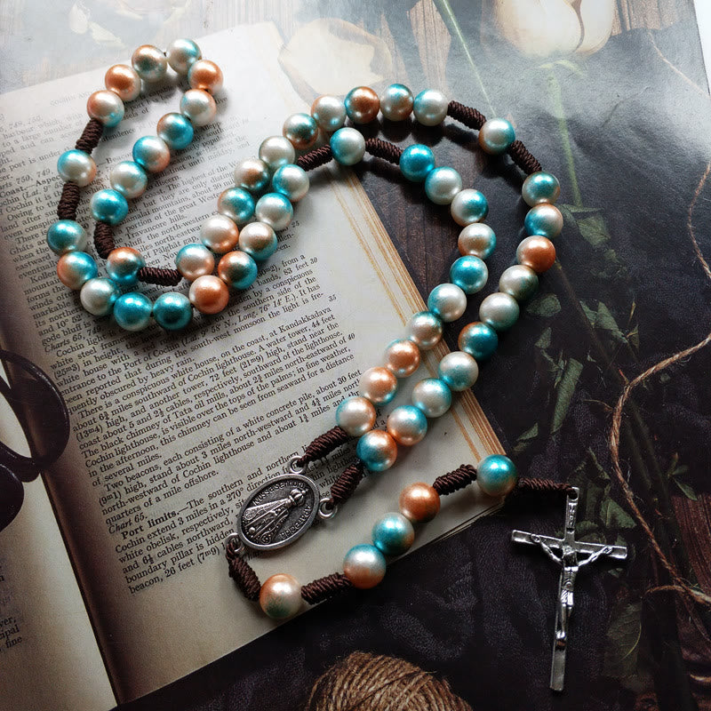 ChristianartworkshopMedaglia di San Cristoforo Rosario multicolore - image 1