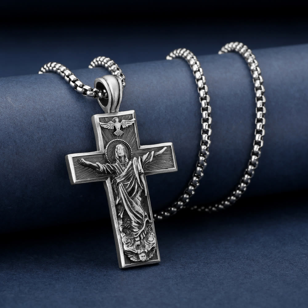 Christianartworkshopla collana della croce dell'Ascensione di Gesù - image 1