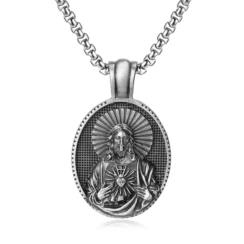 Christianartworkshopla collana del Sacro Cuore di Gesù Cristo - image 4