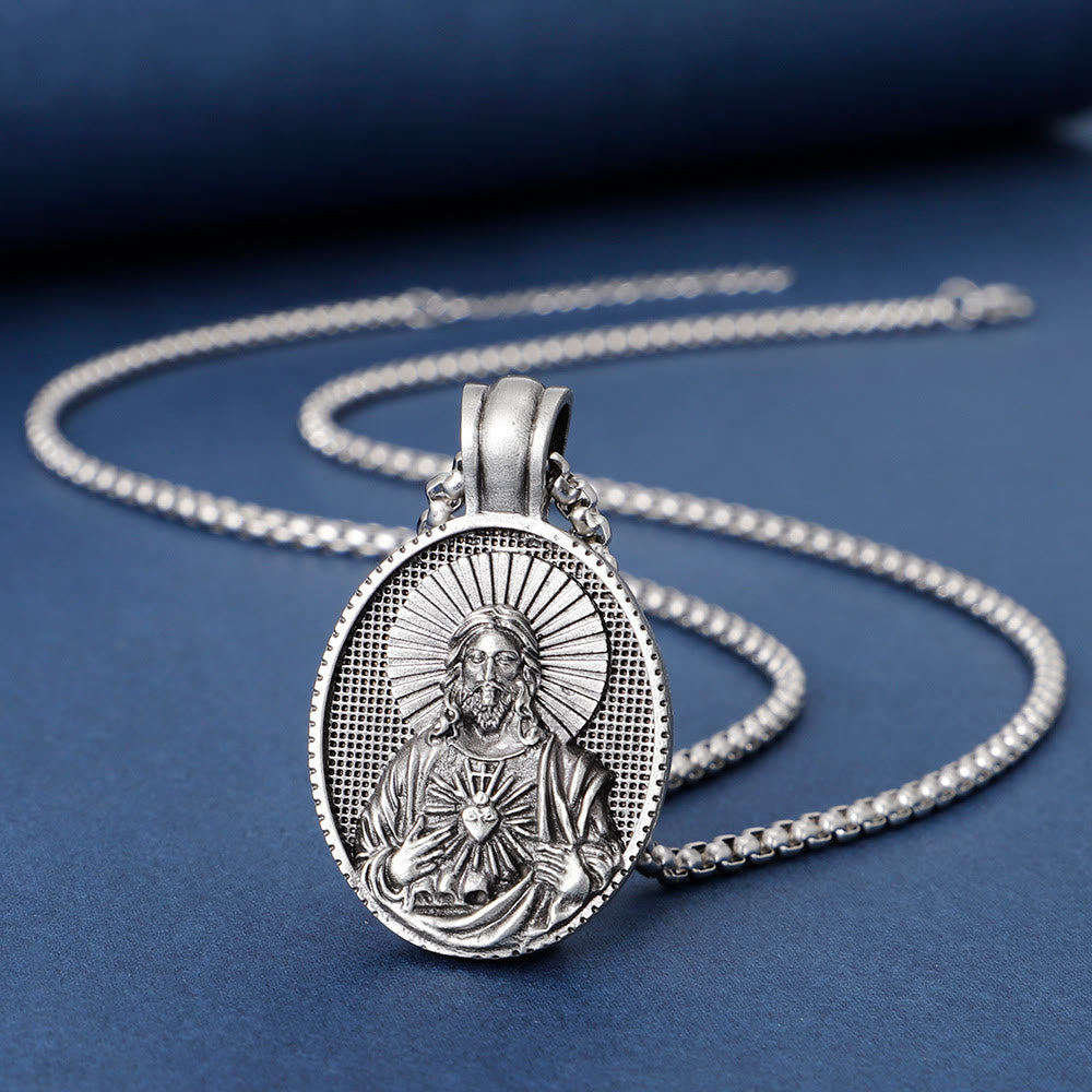 Christianartworkshopla collana del Sacro Cuore di Gesù Cristo - image 1