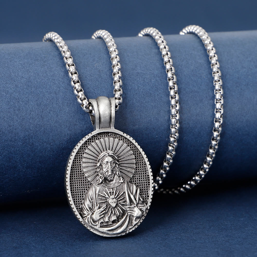 Christianartworkshopla collana del Sacro Cuore di Gesù Cristo - image 3