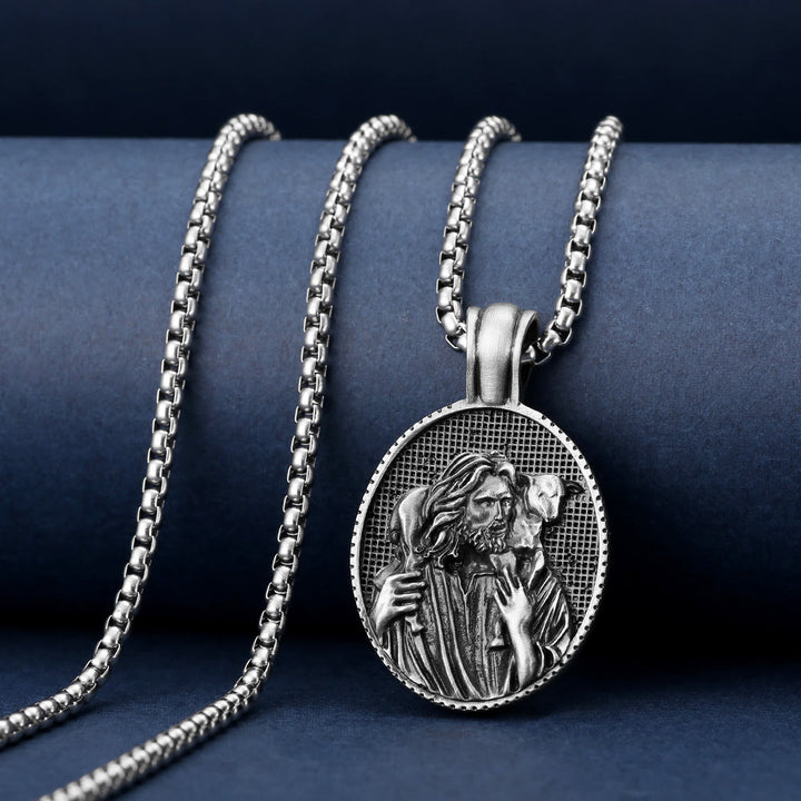 Christianartworkshopla collana con ciondolo del Buon Pastore Gesù - Il Buon Pastore - image 0