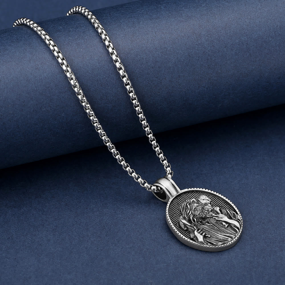 Christianartworkshopla collana con ciondolo del Buon Pastore Gesù - image 3