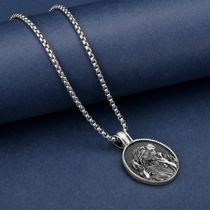 Christianartworkshopla collana con ciondolo del Buon Pastore Gesù - image 3