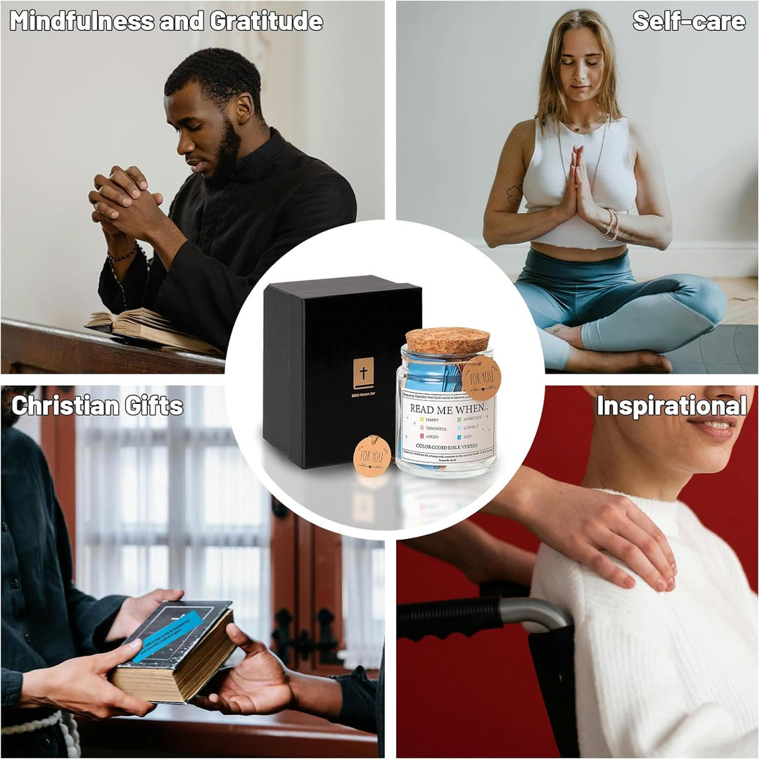 Versetti della Bibbia d'arte cristiana in un barattolo per emozioni e sentimenti - image 5