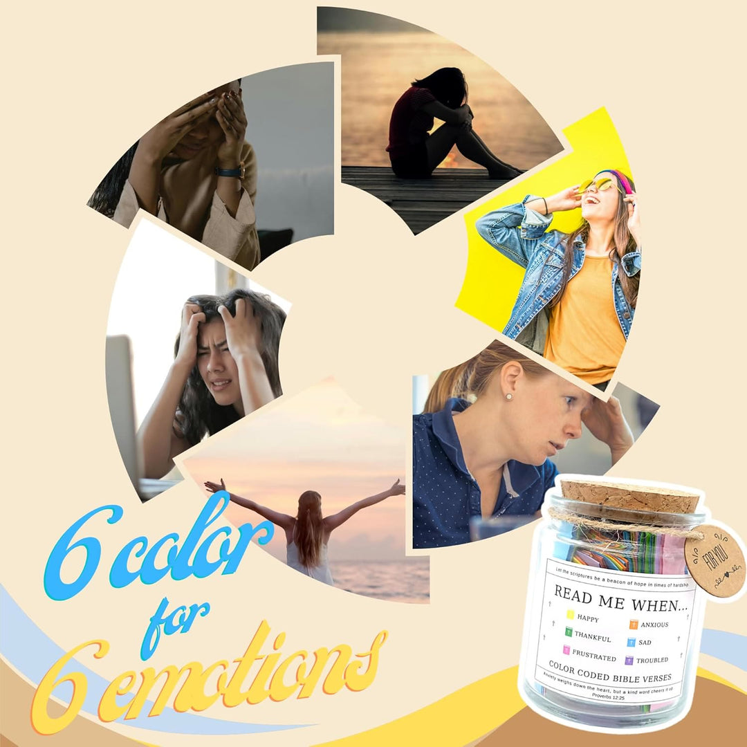 Versetti della Bibbia d'arte cristiana in un barattolo per emozioni e sentimenti - image 6