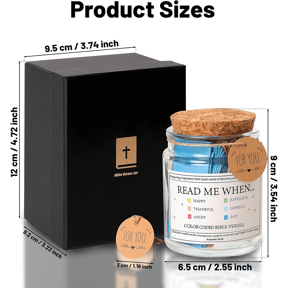 Versetti della Bibbia d'arte cristiana in un barattolo per emozioni e sentimenti - image 8