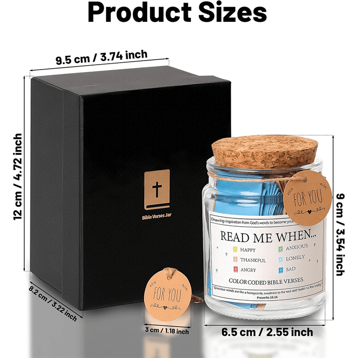 Versetti della Bibbia d'arte cristiana in un barattolo per emozioni e sentimenti - image 8