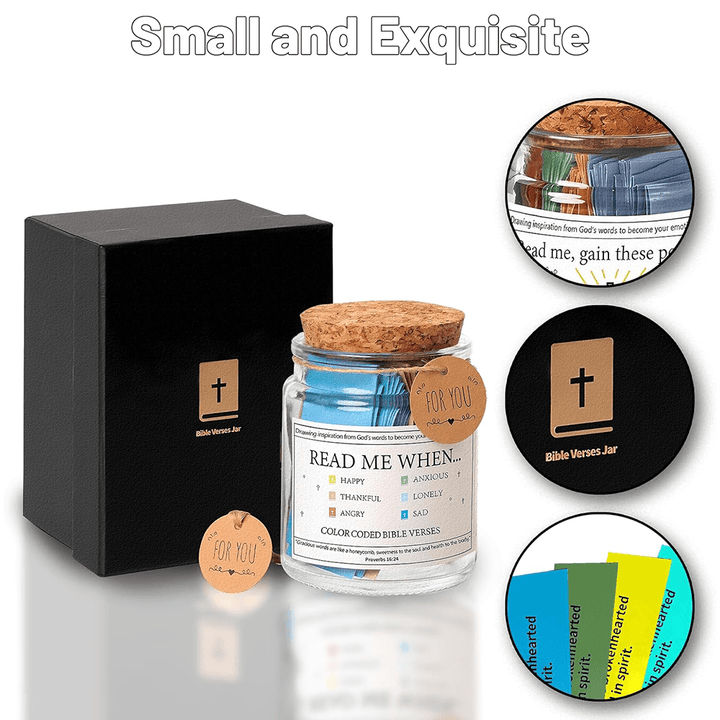 Versetti della Bibbia d'arte cristiana in un barattolo per emozioni e sentimenti - image 4