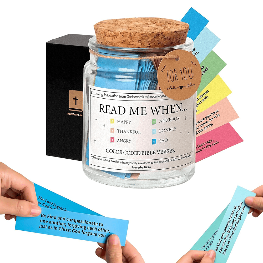 Versetti della Bibbia d'arte cristiana in un barattolo per emozioni e sentimenti - image 2