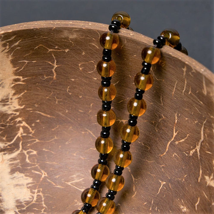 ChristianartworkshopLa Sacra Famiglia Collana di perle marrone scuro - image 3