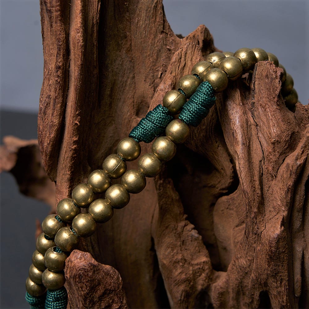 Christianartworkshop Crocifisso di 10 mm Rosario in paracord acrilico in bronzo rotondo - image 4