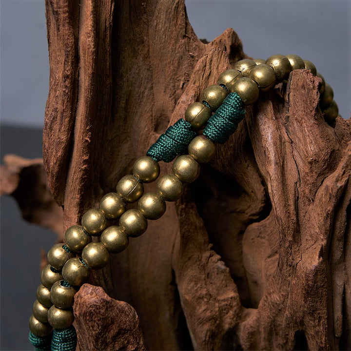 Christianartworkshop Crocifisso di 10 mm Rosario in paracord acrilico in bronzo rotondo - image 4