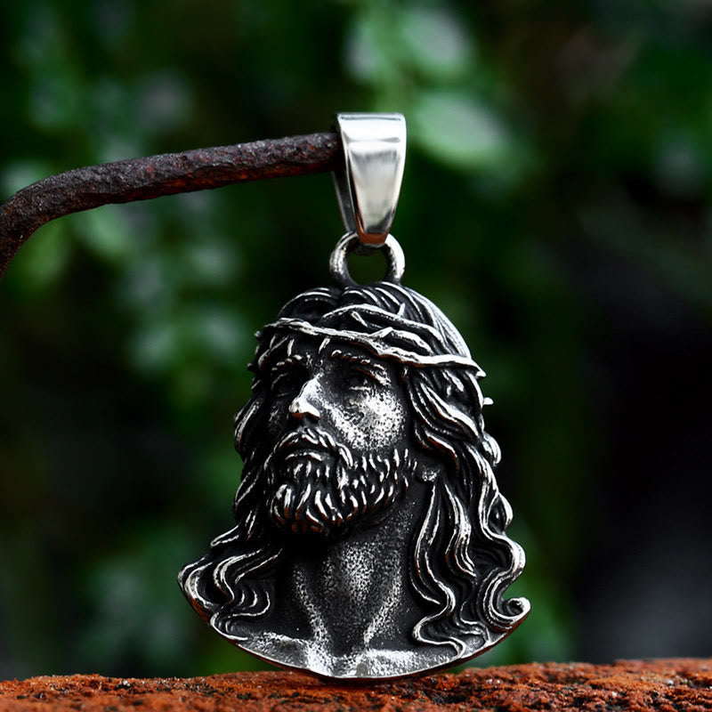 Christianartworkshop Collana con ciondolo a forma di corona di spine di Gesù realizzata in stile classico - image 1