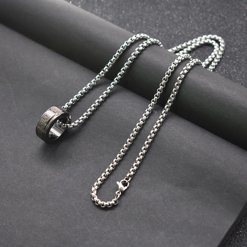 Collana con anello e catena con versetto biblico in stile combinato Christianartworkshop - image 3