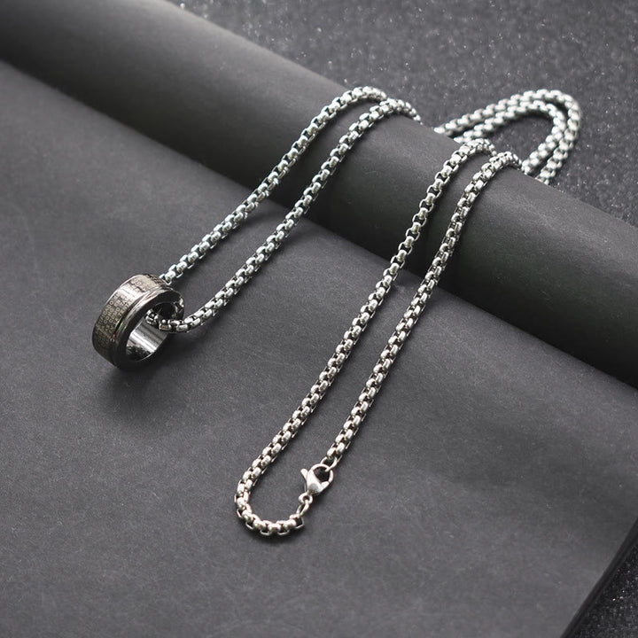 Collana con anello e catena con versetto biblico in stile combinato Christianartworkshop - image 3