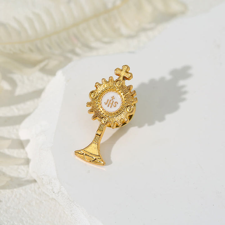 Christianartworkshop 4 pezzi/set spilla anti-esposizione in stile retrò fresco, spilla religiosa alla moda - image 2