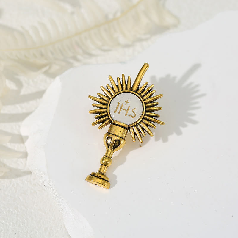 Christianartworkshop 4 pezzi/set spilla anti-esposizione in stile retrò fresco, spilla religiosa alla moda - image 4