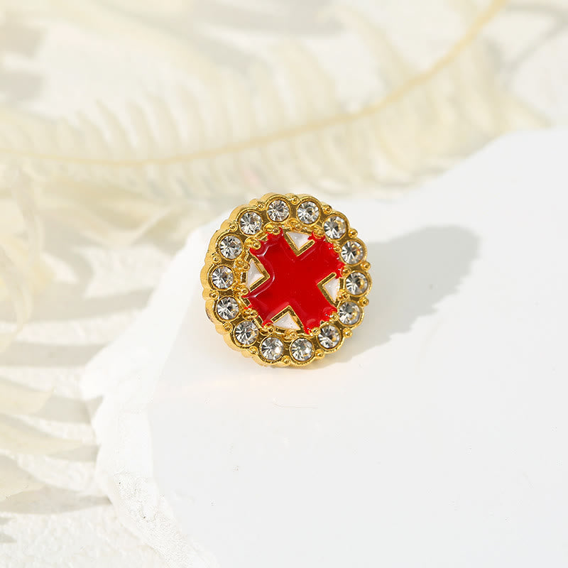 Christianartworkshop 4 pezzi/set spilla anti-esposizione in stile retrò fresco, spilla religiosa alla moda - image 3