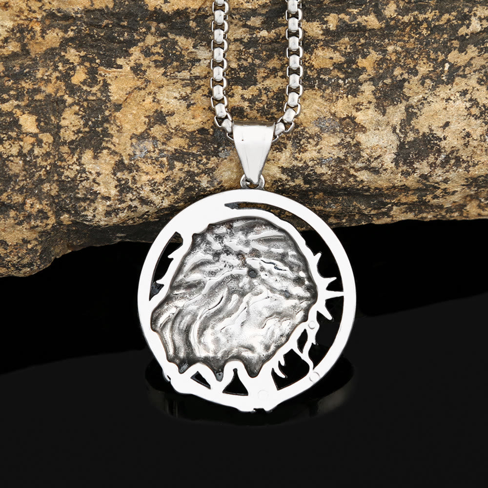 Collana con ciondolo a forma di corona di spine di Gesù in stile punk retrò Christianartworkshop - image 3