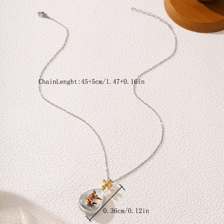 Collana con ciondolo in cristallo della serie Jesus, stile semplice e alla moda Christianartworkshop - image 6