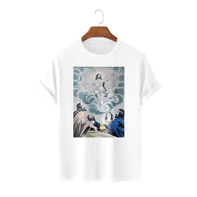 Christianartworkshop a maniche corte in stile classico The Ascension - Bianco - 2XL - image 4