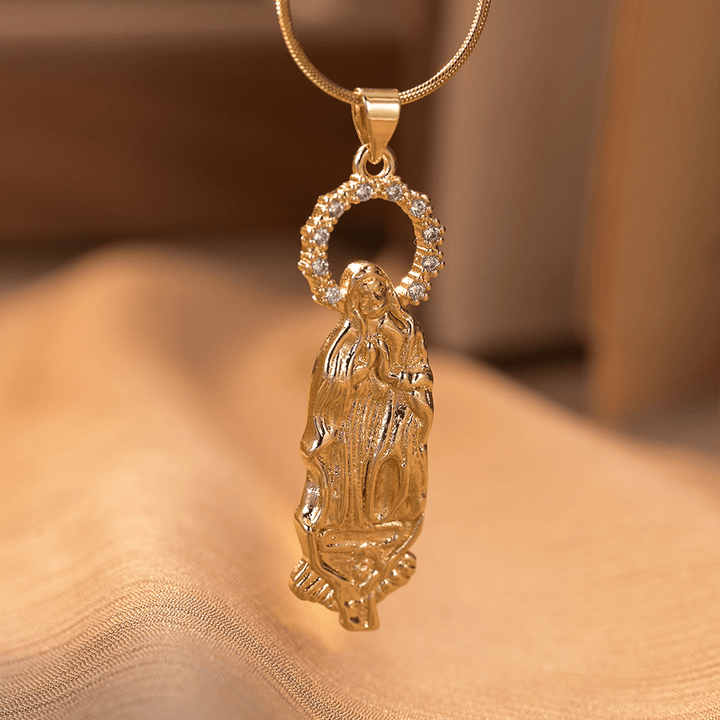 Collana con ciondolo di lusso in stile Christianartworkshop Assunzione della Vergine Maria, Nostra Signora di Guadalupe - Nostra Signora di Guadalupe - image 2