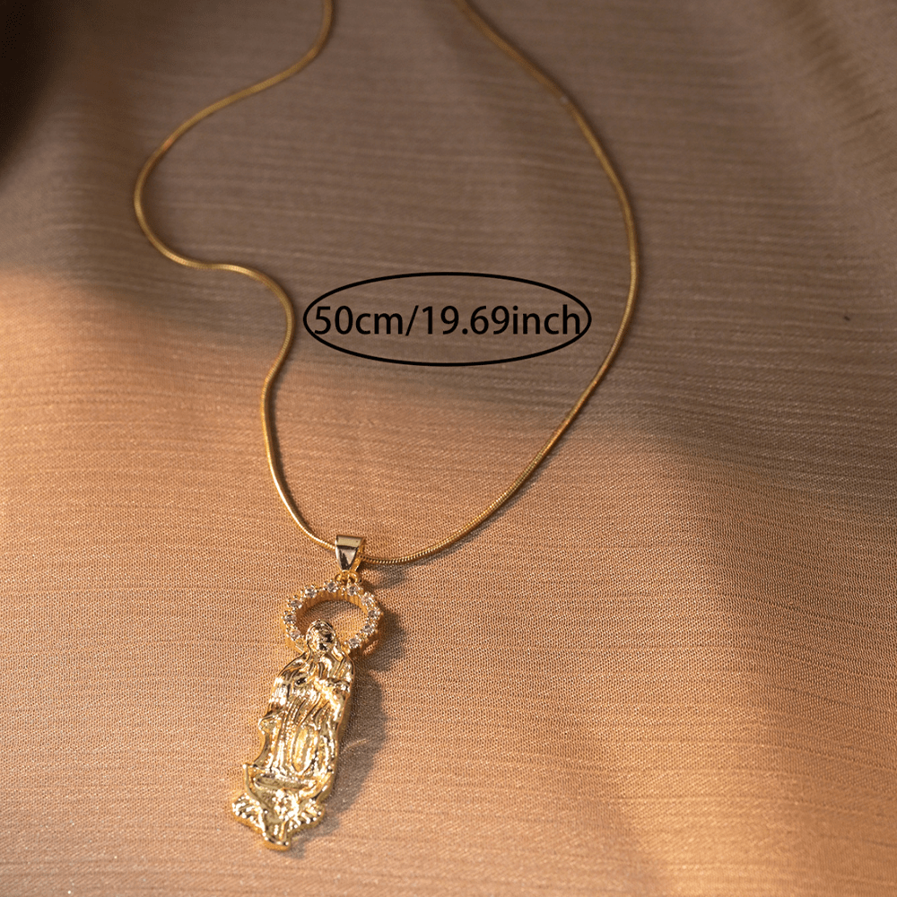 Collana con ciondolo di lusso in stile Christianartworkshop Assunzione della Vergine Maria, Nostra Signora di Guadalupe - image 8