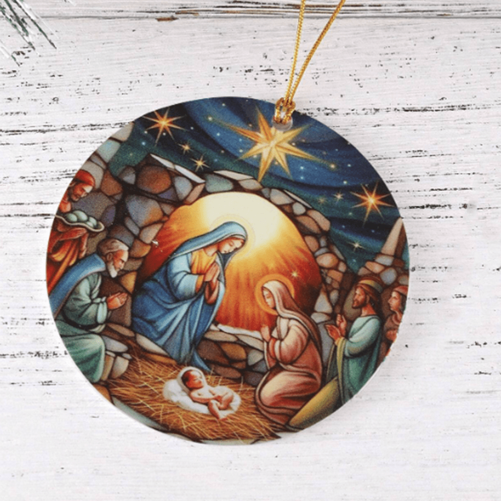 Christianartworkshop Presepe di Natale Decorazioni di Cristo Ornamenti C - image 6