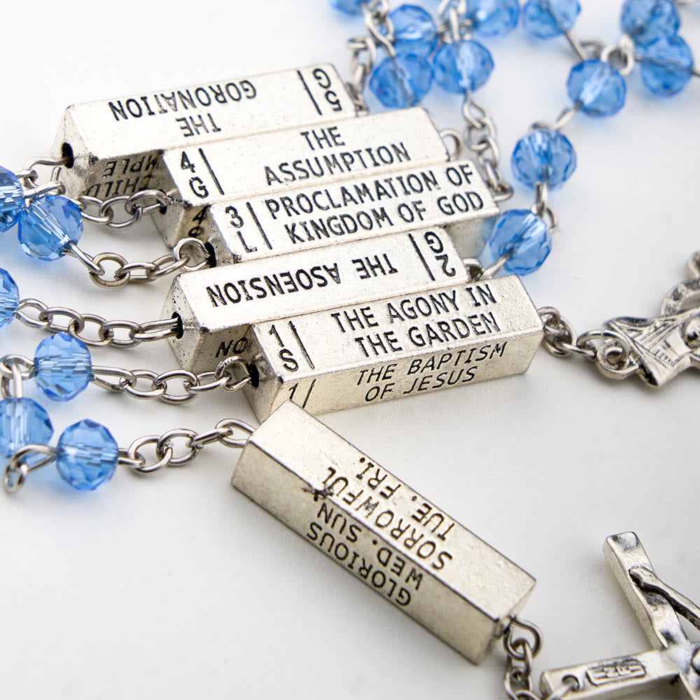 Christianartworkshop Il rosario dei misteri Barretta misteriosa incisa - image 2