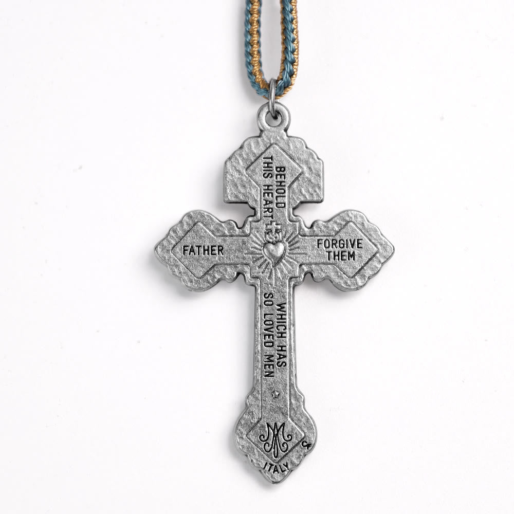 Rosario decina con medaglia di San Benedetto in legno d'ulivo Christianartworkshop - image 11