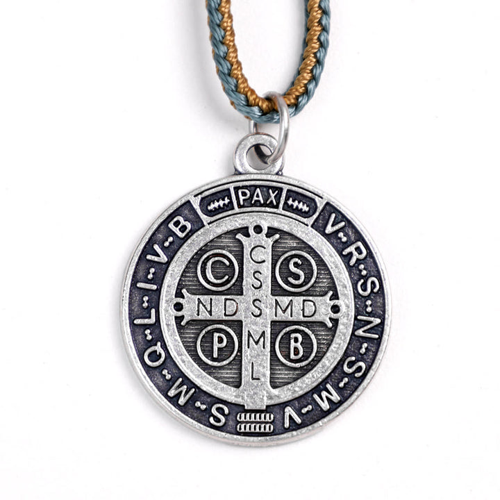 Rosario decina con medaglia di San Benedetto in legno d'ulivo Christianartworkshop - image 8