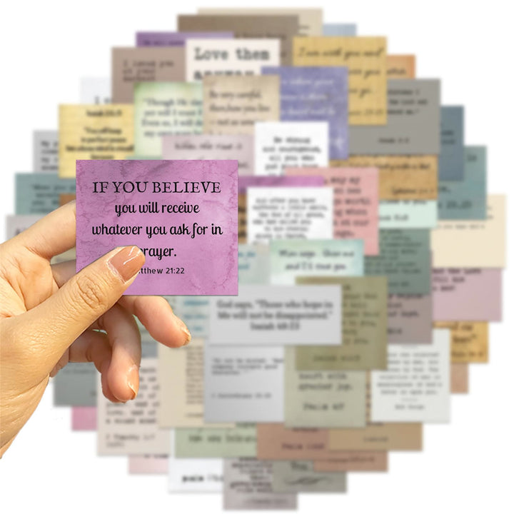 Christianartworkshop Classiche Citazioni Ispiratrici della Bibbia Religiosa Adesivi Fede Beata - image 3