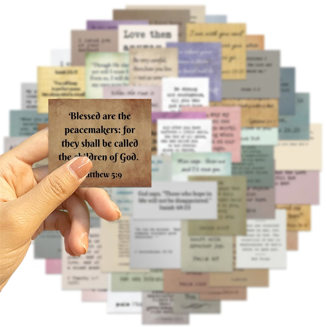 Christianartworkshop Classiche Citazioni Ispiratrici della Bibbia Religiosa Adesivi Fede Beata - image 2