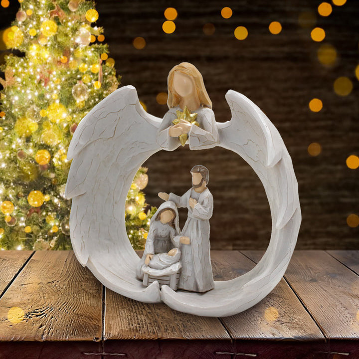 Christianartworkshop Lampada da tavolo per presepe in resina in stile classico, decorazioni ornamentali - image 3