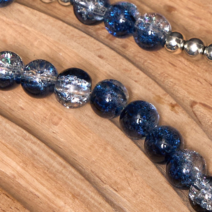 Medaglia di San Benedetto in stile classico e crocifisso Rosario/braccialetto in acrilico blu Christianartworkshop - image 8