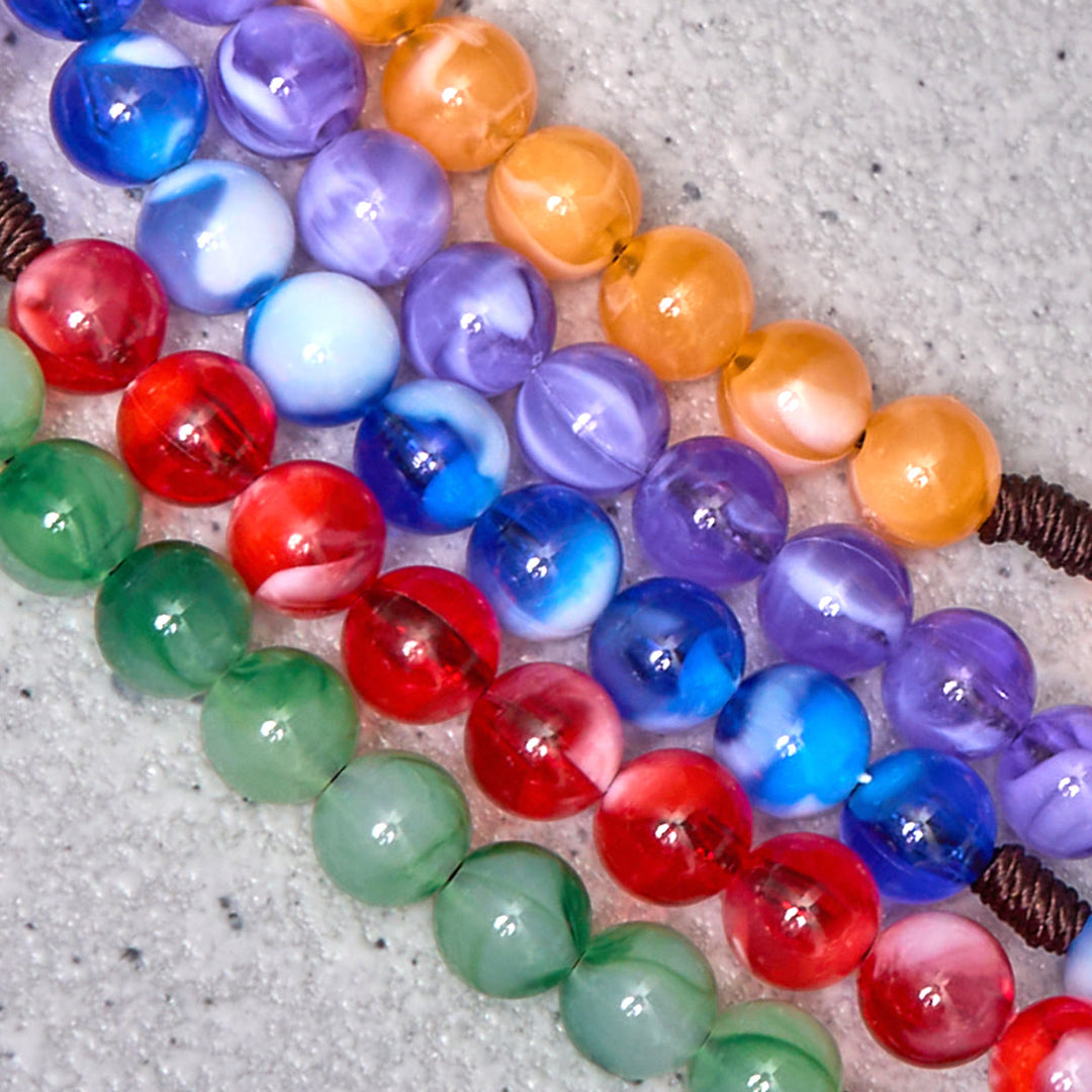 Christianartworkshop Medaglia Miracolosa e Crocifisso in Cordino di Nylon Acrilico Blu/Viola Rotondo da 10 mm - image 7