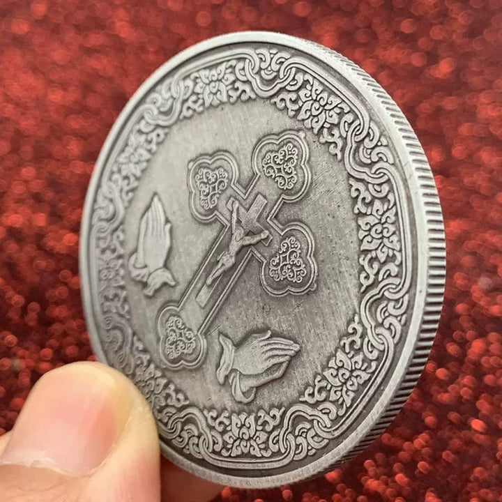 Christianartworkshop Stile classico la corona di spine di Gesù Protezione Rafforza la connessione Moneta - image 4