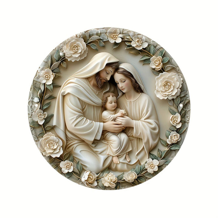 Christianartworkshop Stile realistico Scena della Natività Stereo Ghirlanda Floreale Ornamenti da Appendere per la Natività di Natale - image 4