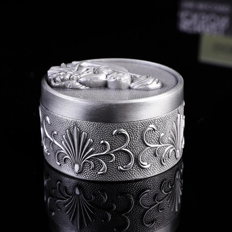 Christianartworkshop - Scatola portaoggetti in lega di zinco con Madonna e bambino in stile retrò classico - image 1