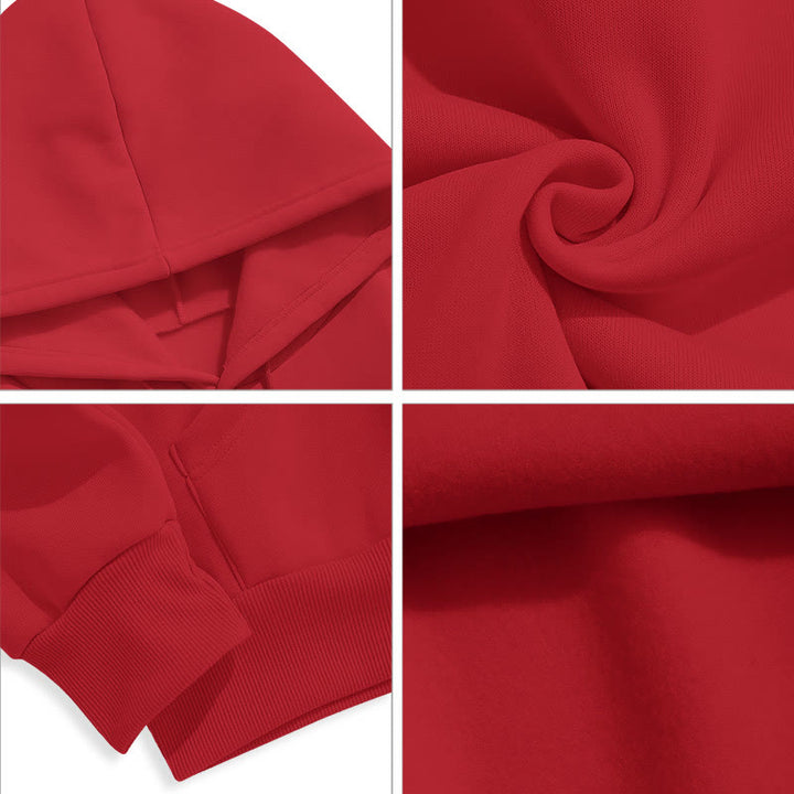 Felpa con cappuccio in poliestere foderata in pile stile moderno "Affermato da Dio" Christianartworkshop - image 39